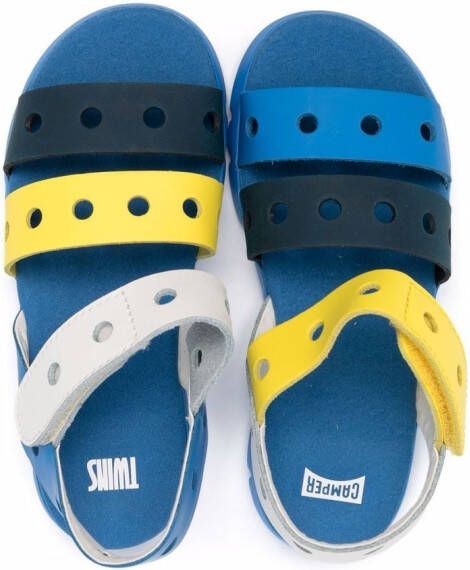 Camper Kids Twins leather sandals Blue