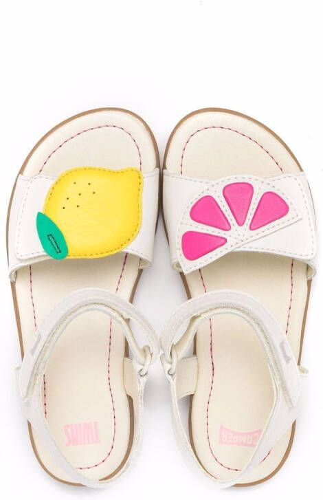 Camper Kids Twins leather sandals White