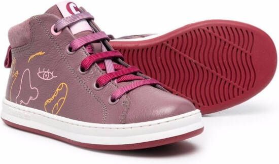 Camper Kids TWS abstract-print sneakers Pink