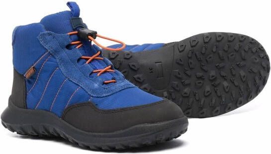 Camper Kids waterproof lace-up ankle boots Blue