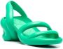 Camper Kobarah mid-heeled slides Green - Thumbnail 2