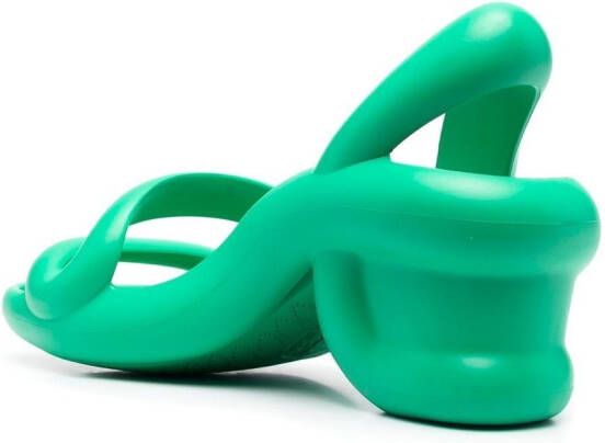 Camper Kobarah mid-heeled slides Green