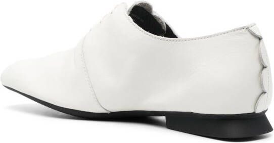 Camper lace-up ballerina shoes White
