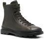 Camper lace-up leather boots Green - Thumbnail 2