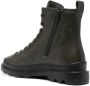 Camper lace-up leather boots Green - Thumbnail 3