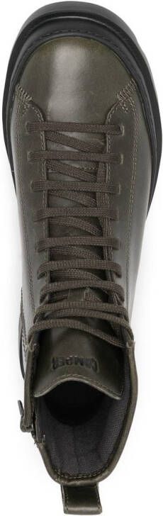 Camper lace-up leather boots Green