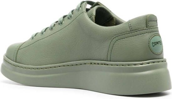 Camper lace-up leather sneakers Green