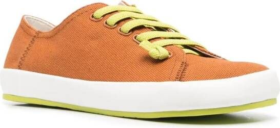Camper low-top asymmetric toe sneakers Orange