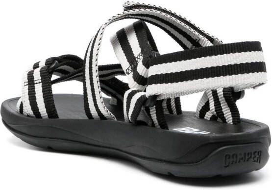 Camper Match stripe-print sandals Black