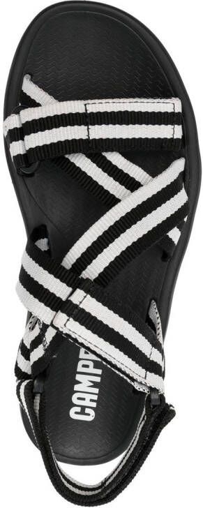 Camper Match stripe-print sandals Black