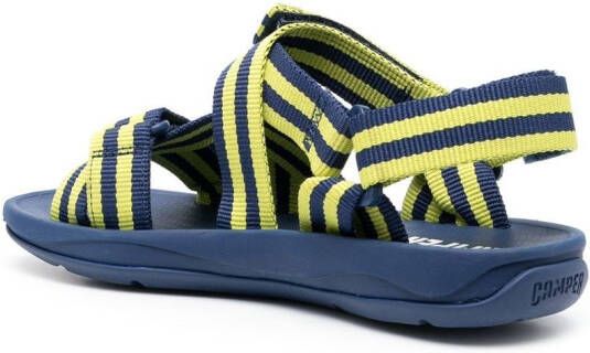 Camper Match stripe-print sandals Blue