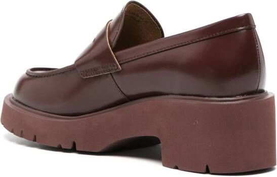 Camper Milah 60mm leather loafers Red