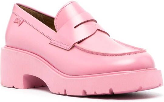 Camper Milah 60mm mid-block heel loafers Pink