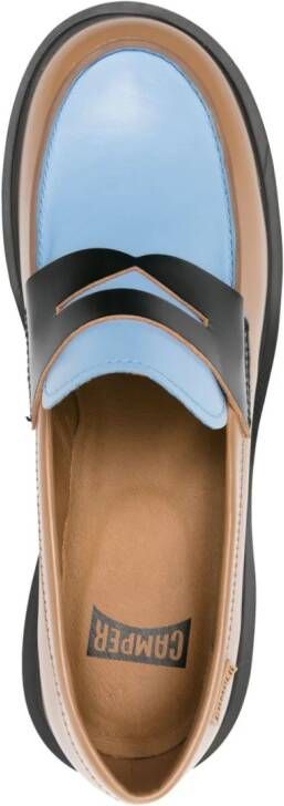 Camper Milah Twins leather loafers Blue