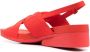 Camper Minikaah cross strap sandals Red - Thumbnail 3