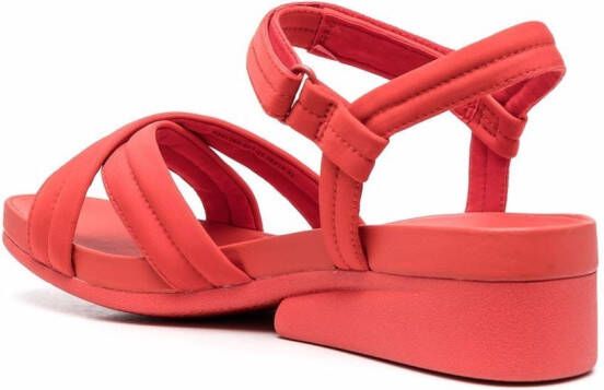 Camper Minikaah crossover-strap sandals Red