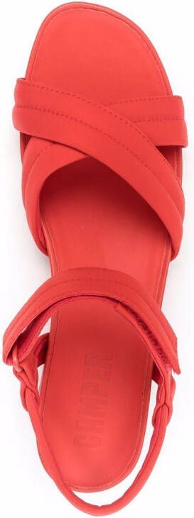 Camper Minikaah crossover-strap sandals Red