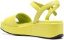 Camper Misia suede wedge sandals Green - Thumbnail 3