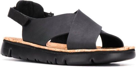 Camper Oruga crossover sandals Black