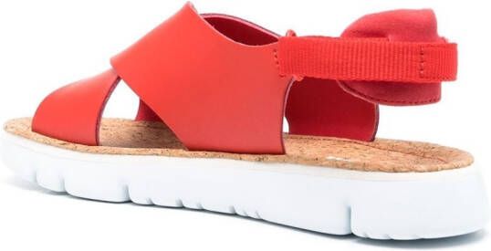 Camper Oruga crossover-strap sandals Red