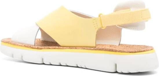Camper Oruga crossover-strap sandals Yellow
