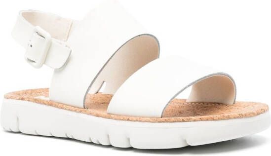 Camper Oruga leather sandals White