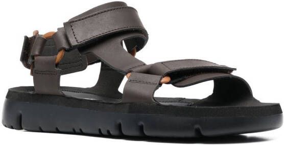 Camper Oruga leather touch-strap sandals Black