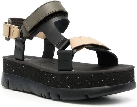 Camper Oruga platform sandals Black