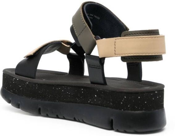 Camper Oruga platform sandals Black