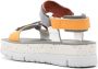 Camper Oruga Up 42mm touch-strap flatform sandals Grey - Thumbnail 3