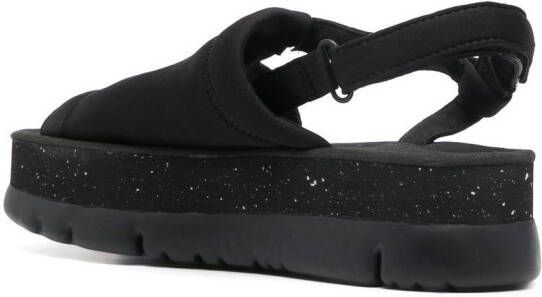 Camper Oruga Up open toe sandals Black