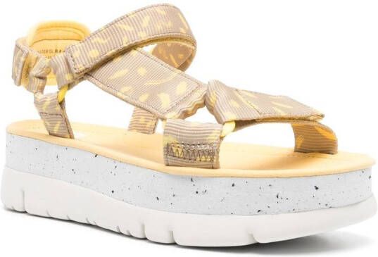 Camper Oruga Up open toe sandals Yellow