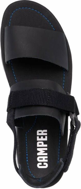 Camper Oruga Up platform sandals Black