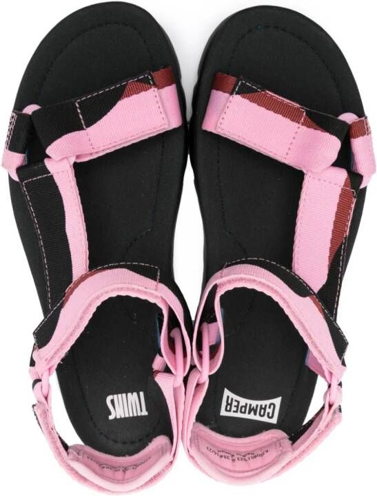 Camper Oruga Up Twins 45mm flatform sandals Black