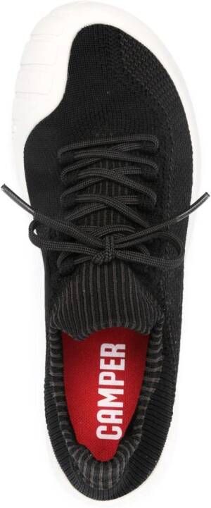 Camper Path knitted lace-up sneakers Black
