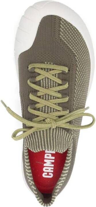Camper Path knitted lace-up sneakers Green