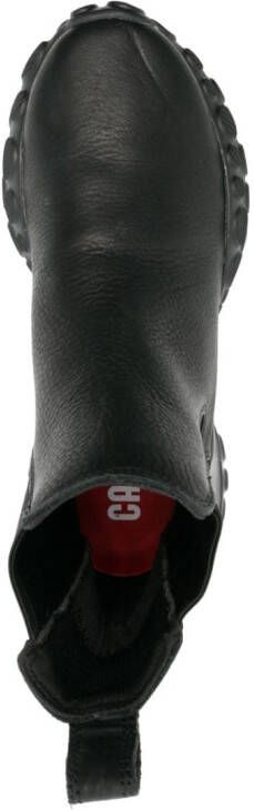 Camper pebbled leather chelsea boots Black