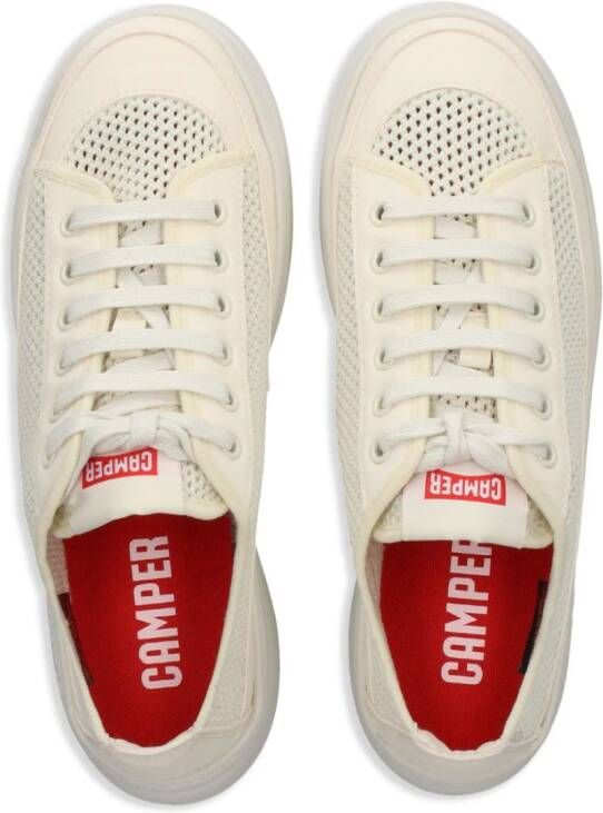 Camper perforated lace-up sneakers White