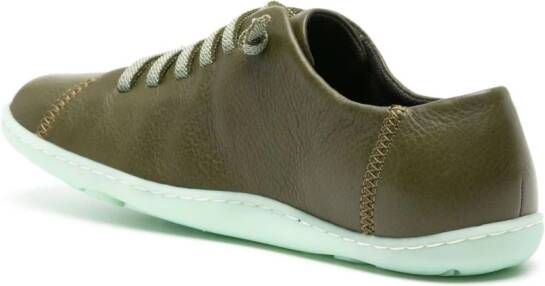Camper Peu Cami grained-texture leather trainers Green