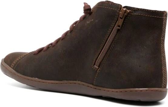 Camper Peu Cami lace-up leather boots Brown