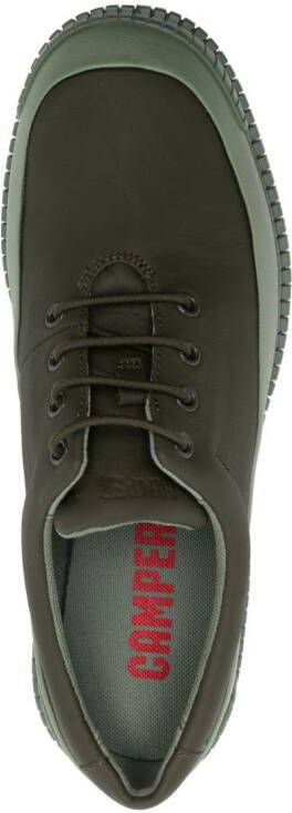 Camper Pix contrasting-sole leather loafers Green
