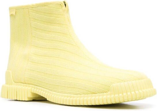 Camper Pix knitted Chelsea boots Yellow