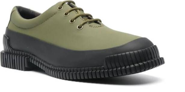 Camper Pix lace-up leather shoes Green