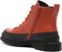 Camper Pix leather ankle boots Red - Thumbnail 3