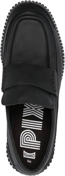 Camper Pix leather loafers Black