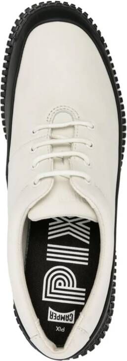 Camper Pix leather Oxford shoes White
