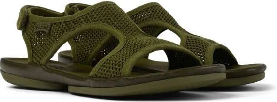 Camper Right mesh slingback sandals Green