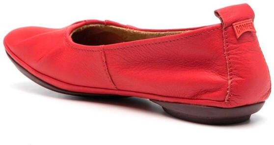 Camper Right Nina leather ballerina shoes Red