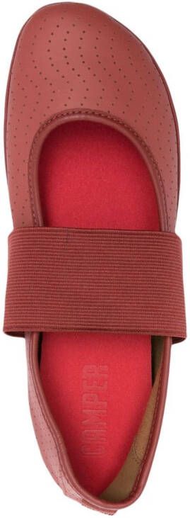 Camper Right Nina perforated ballerina shoes Red