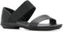 Camper Right flat leather sandals Black - Thumbnail 2